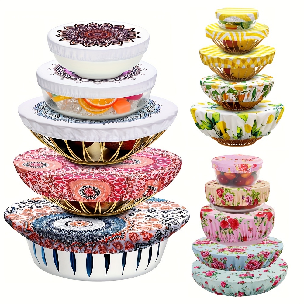 5 Pieces Bowl Covers In 5 Sizes: Reusable Stretch Cloth Fabric For Food Storage, Fruits, And - Suitable For Food Contact
5 Pieces Bowl Covers In 5 Sizes: Reusable Stretch Cloth Fabric For Food Storage, Fruits, And - Suitable For Food Contact