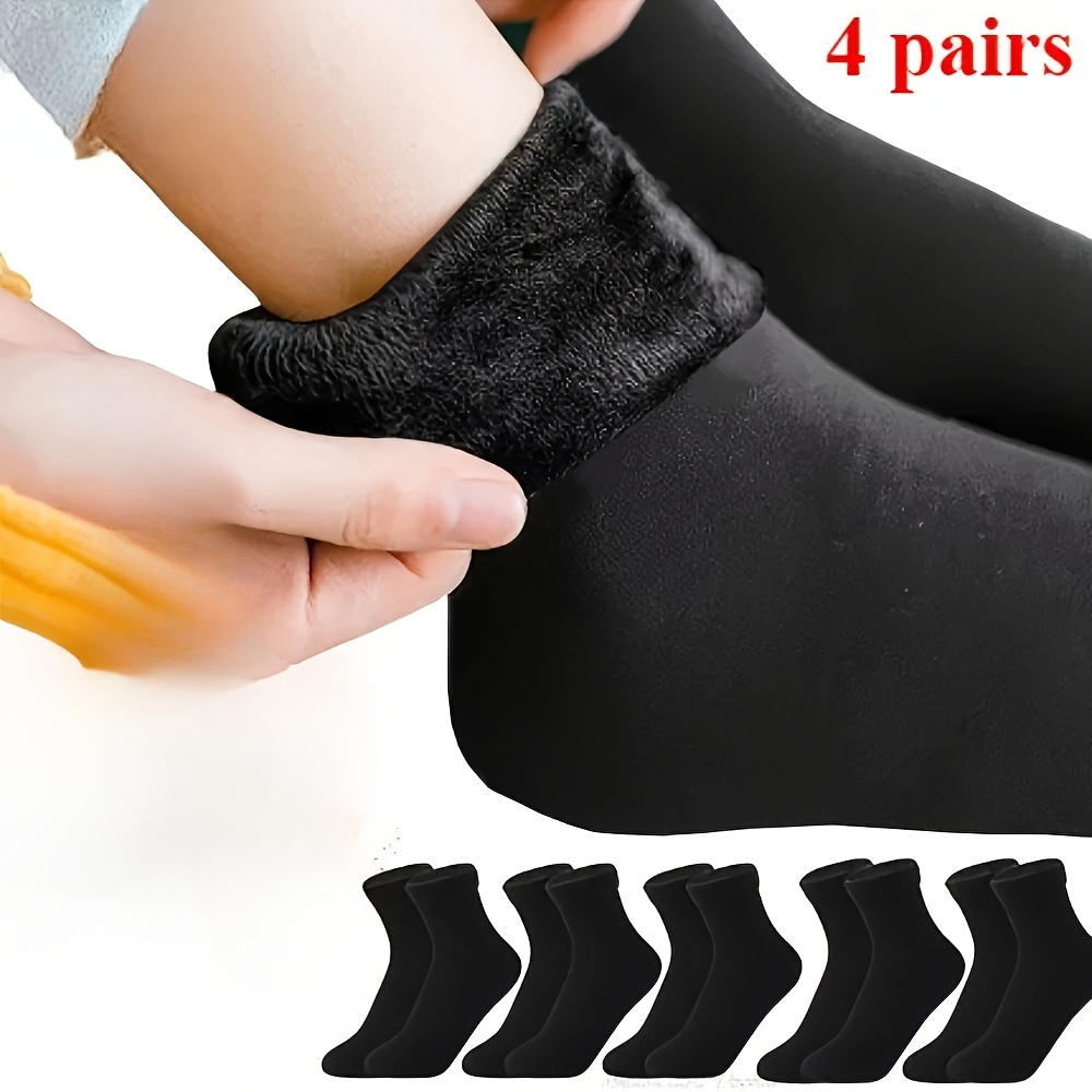 4 Pairs Of And Warm Fleece Socks For Autumn And Winter, Suitable For Men And Women, Featuring Mid- For Floor Use.
4 Pairs Of And Warm Fleece Socks For Autumn And Winter, Suitable For Men And Women, Featuring Mid- For Floor Use.