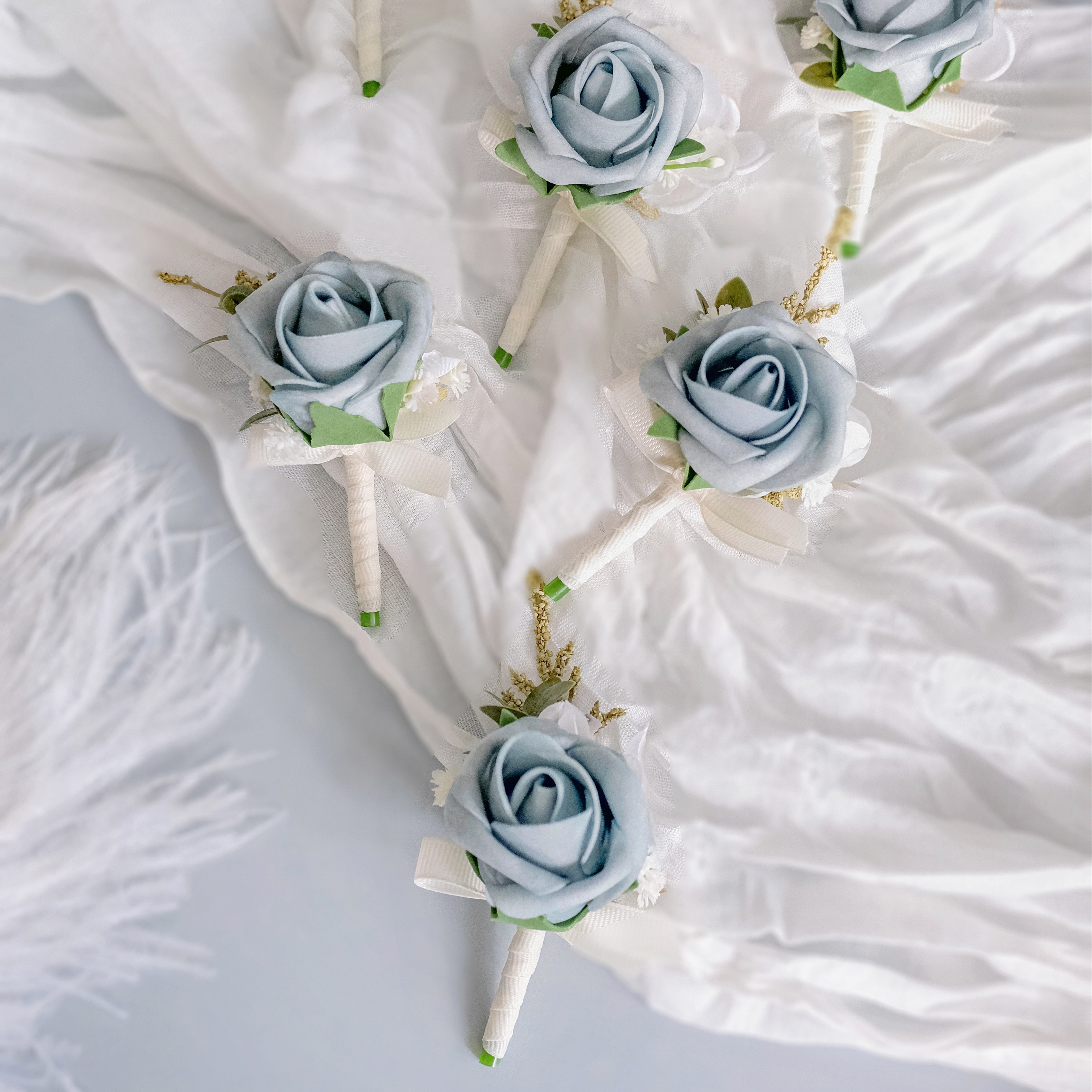 Set Of 6, Dusty Blue Boutonniere For Men, Groom Groomsmen Boutonniere For Wedding, Prom, Homecoming, Party
Set Of 6, Dusty Blue Boutonniere For Men, Groom Groomsmen Boutonniere For Wedding, Prom, Homecoming, Party