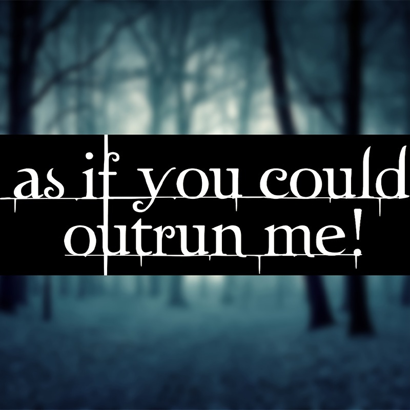You Could Outrun Me" Vinyl Car Bumper Sticker - Aesthetic, Self-adhesive & Single-use Exterior Accessory
You Could Outrun Me" Vinyl Car Bumper Sticker - Aesthetic, Self-adhesive & Single-use Exterior Accessory