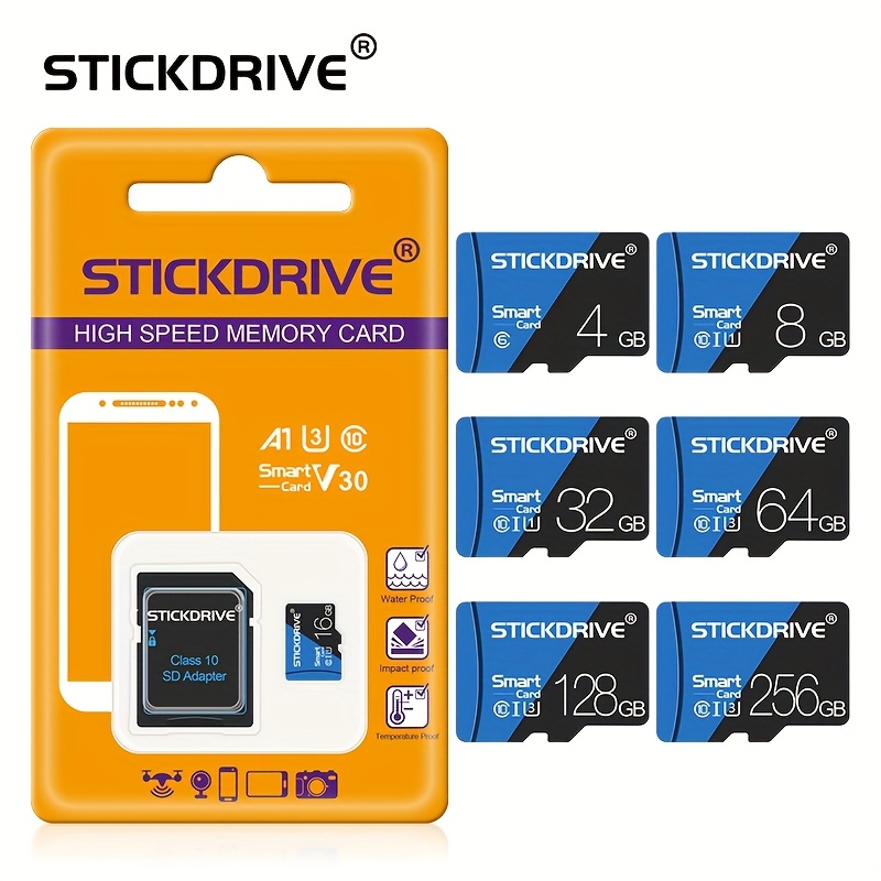 Stickdrive Tf Sd Card - Class 10, U3 Compatible, Drive For Smartphones & Cameras - In 4g, 8g, 16g, 32g, 64g, 128g, 256g
Stickdrive Tf Sd Card - Class 10, U3 Compatible, Drive For Smartphones & Cameras - In 4g, 8g, 16g, 32g, 64g, 128g, 256g