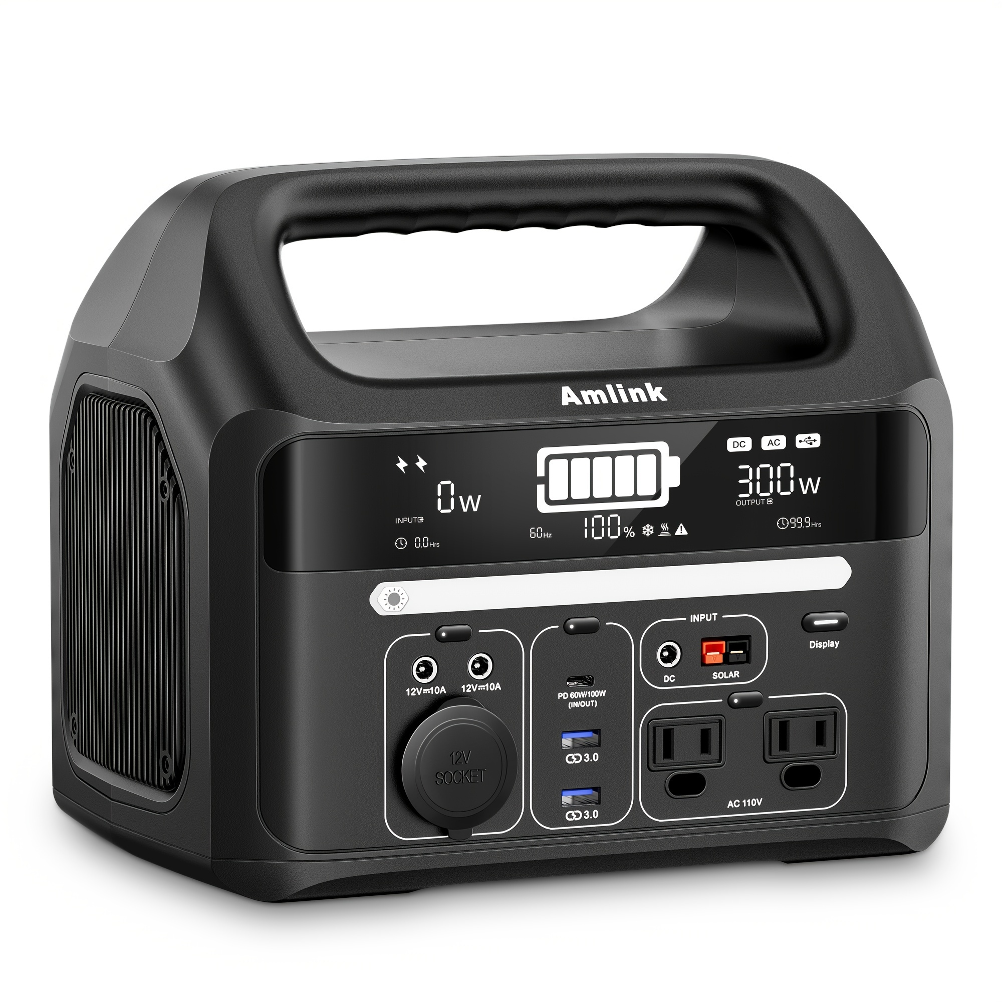 Portable Power Station For Camping 300w 299wh Lifepo4 Battery Powered Generator, To 300w Ac Outlets 100w Usb C And Pd Total 8 , Home Battery Backup For Outdoor 93600mah With Led Light
Portable Power Station For Camping 300w 299wh Lifepo4 Battery Powered Generator, To 300w Ac Outlets 100w Usb C And Pd Total 8 , Home Battery Backup For Outdoor 93600mah With Led Light