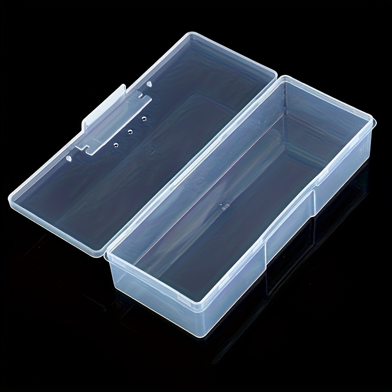 Clear Plastic Nail Tools Storage Box: 19x4x7.5cm, Suitable For Cosmetics And Nail Art Supplies
Clear Plastic Nail Tools Storage Box: 19x4x7.5cm, Suitable For Cosmetics And Nail Art Supplies