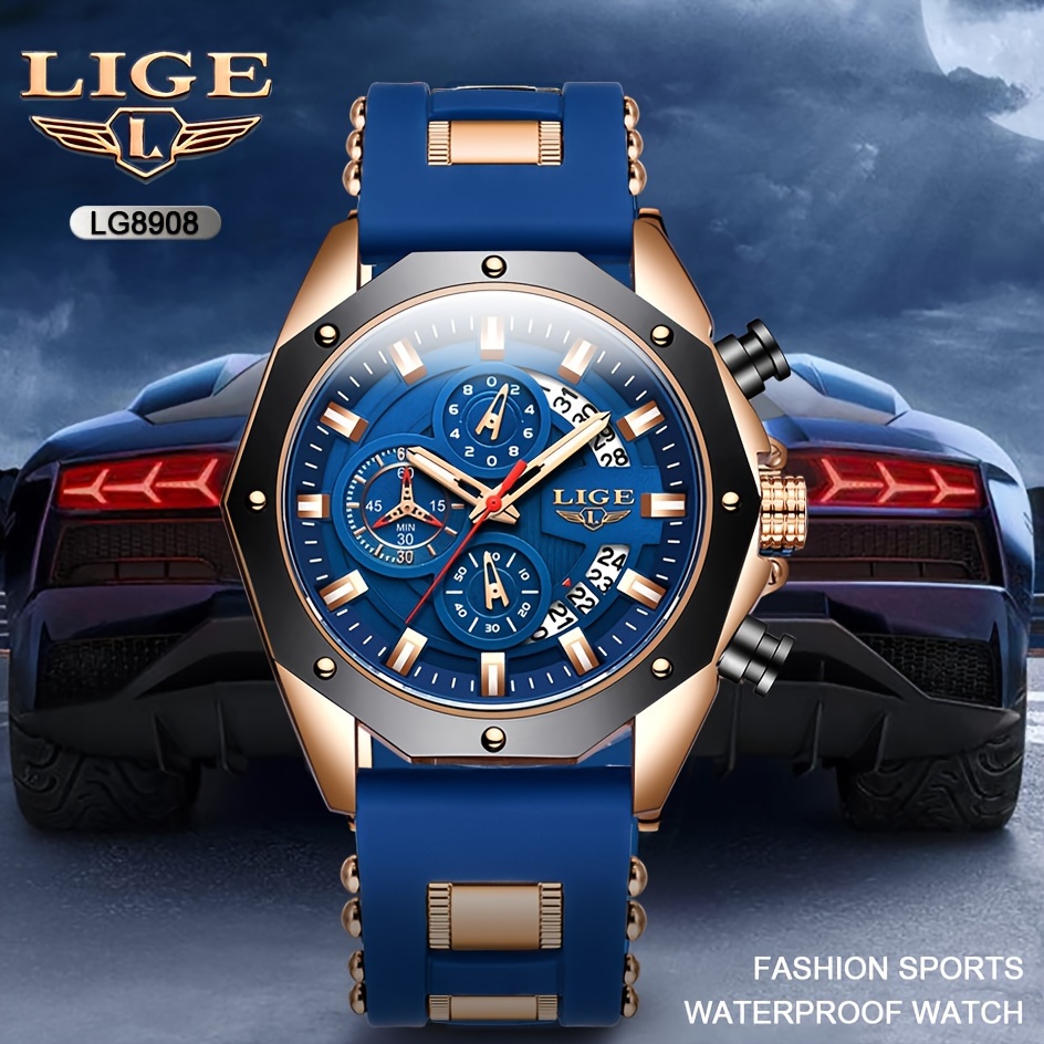 Lige Casual Fashion Women's Business Quartz Watch, Mineral Lens/fashion Dial/silicone Strap/luminous Display, Chronograph Calendar Pointer Big Dial Sports Watches
Lige Casual Fashion Women's Business Quartz Watch, Mineral Lens/fashion Dial/silicone Strap/luminous Display, Chronograph Calendar Pointer Big Dial Sports Watches