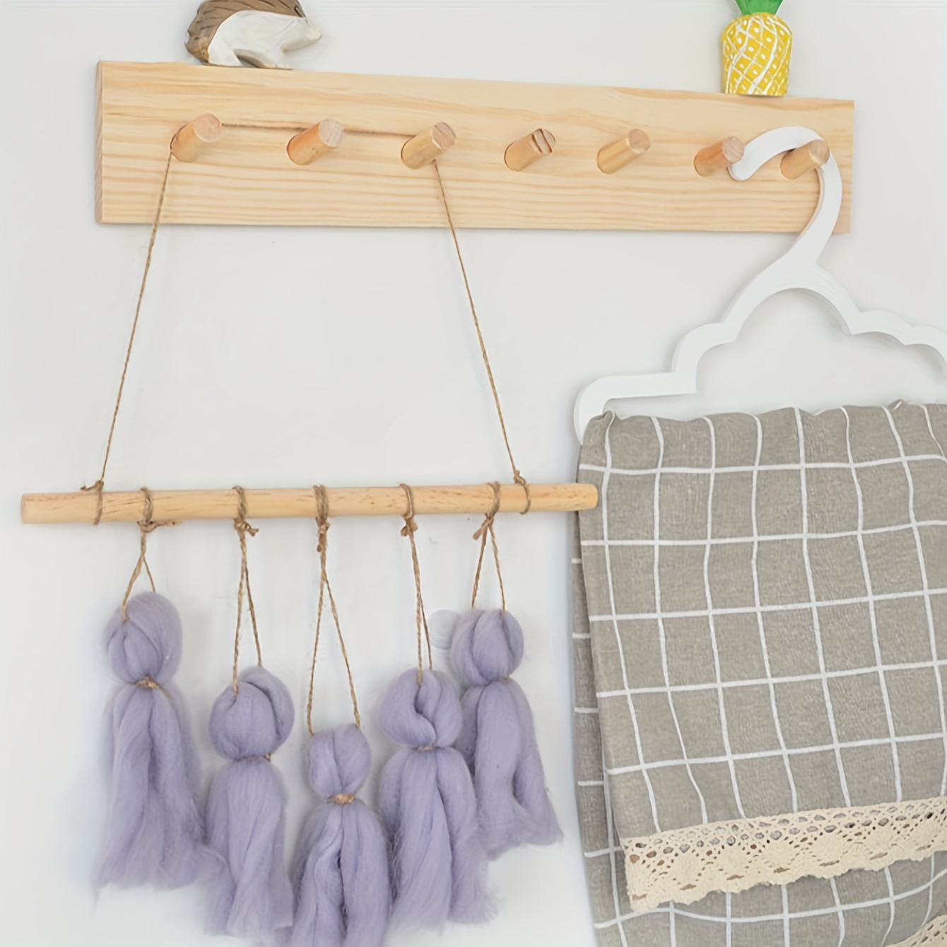 Easy-install Wooden Cloak Hook - Contemporary Wall-mounted Storage Rack For Home Organization
Easy-install Wooden Cloak Hook - Contemporary Wall-mounted Storage Rack For Home Organization