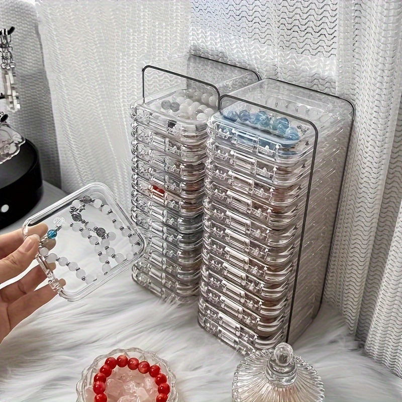 Plastic Jewelry Organizer Set: For Bracelets, Necklaces, , – Desk And - 1 Box + 10 Small , Plastic
Plastic Jewelry Organizer Set: For Bracelets, Necklaces, , – Desk And - 1 Box + 10 Small , Plastic
