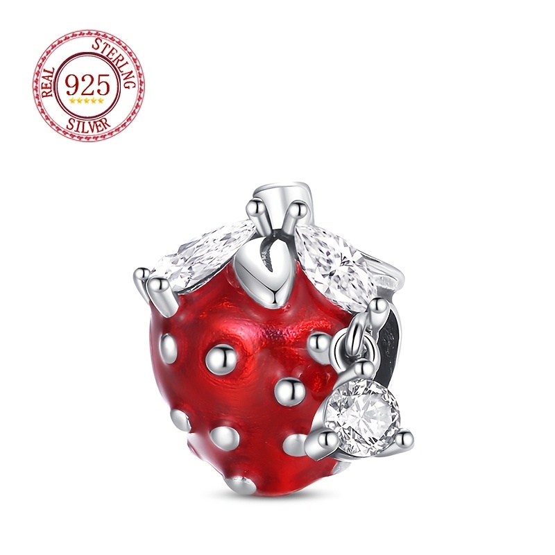 925 Silver Shining Strawberry Beads Suitable For Original Bracelets, Necklaces, Bracelet Beads Suitable For Jewelry Making Gifts Birthday
925 Silver Shining Strawberry Beads Suitable For Original Bracelets, Necklaces, Bracelet Beads Suitable For Jewelry Making Gifts Birthday