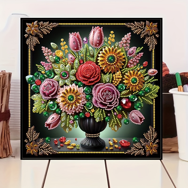 Diy 5d Crystal Diamond Painting Kit - Beautiful Floral Bouquet Design, Special Shaped & Round Diamonds, Canvas Material, Home Decor Art Gift (11.8x11.8 Inches)
Diy 5d Crystal Diamond Painting Kit - Beautiful Floral Bouquet Design, Special Shaped & Round Diamonds, Canvas Material, Home Decor Art Gift (11.8x11.8 Inches)