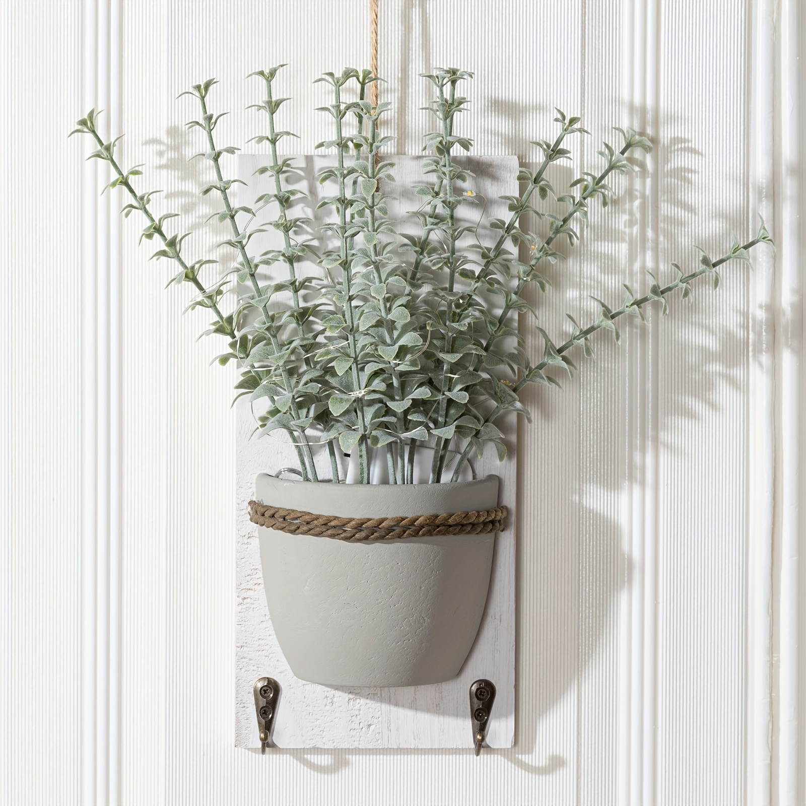 Artificial Plants With Led String Lights, 2 Pack Hanging Fake Plants, Faux Plants With Wall Hanging Rope For Home Office Living Room Decor
Artificial Plants With Led String Lights, 2 Pack Hanging Fake Plants, Faux Plants With Wall Hanging Rope For Home Office Living Room Decor