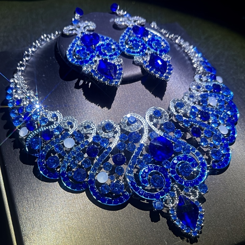 Wedding Temperament Bride Wedding Banquet Party Accessories Women's Jewelry Set Earrings Necklace -piece Set Women
Wedding Temperament Bride Wedding Banquet Party Accessories Women's Jewelry Set Earrings Necklace -piece Set Women
