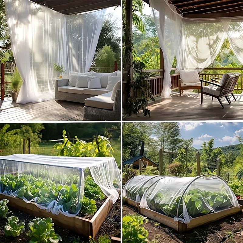 Outdoor Garden Universal Mosquito Netting Screen For Patio - Polyester Mesh Bug Screen Gazebo Curtains For Deck, Patio And Garden, Closure, Fabric, Insect Protection
Outdoor Garden Universal Mosquito Netting Screen For Patio - Polyester Mesh Bug Screen Gazebo Curtains For Deck, Patio And Garden, Closure, Fabric, Insect Protection