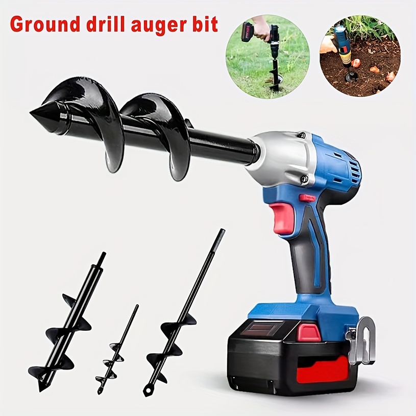 1pc Garden Auger Drill Bit Set For Planting And Soil Loosening Spiral Steel Earth Drill For Garden Tools 8cm/3.15 Inches, 22cm/8.66 Inches, 45cm/17.72 Inches
1pc Garden Auger Drill Bit Set For Planting And Soil Loosening Spiral Steel Earth Drill For Garden Tools 8cm/3.15 Inches, 22cm/8.66 Inches, 45cm/17.72 Inches