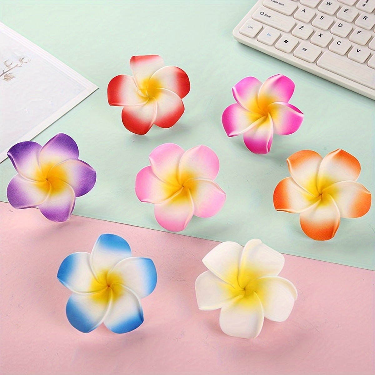 7 pinces à cheveux mignonnes en de fleur - Plastique, style bohème, de fleur, imprimé multicolore, convient aux 14 ans et plus
7 pinces à cheveux mignonnes en de fleur - Plastique, style bohème, de fleur, imprimé multicolore, convient aux 14 ans et plus