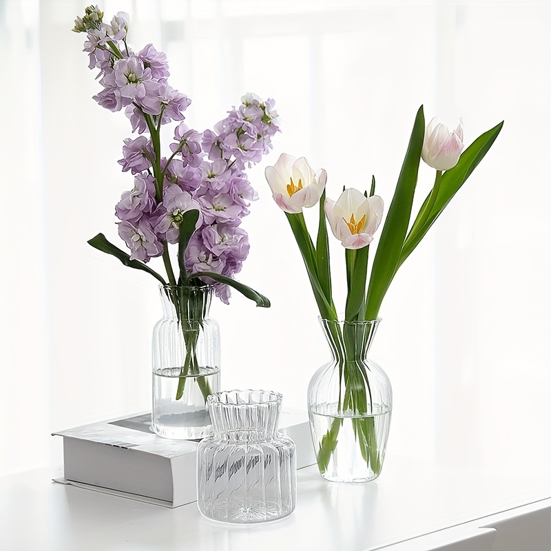 1 Elegant Contemporary Striped Glass Vase For Hydroponic Plants - Indoor/outdoor Decor With Creative Ribbed Design, Spring & Easter Celebrations
1 Elegant Contemporary Striped Glass Vase For Hydroponic Plants - Indoor/outdoor Decor With Creative Ribbed Design, Spring & Easter Celebrations