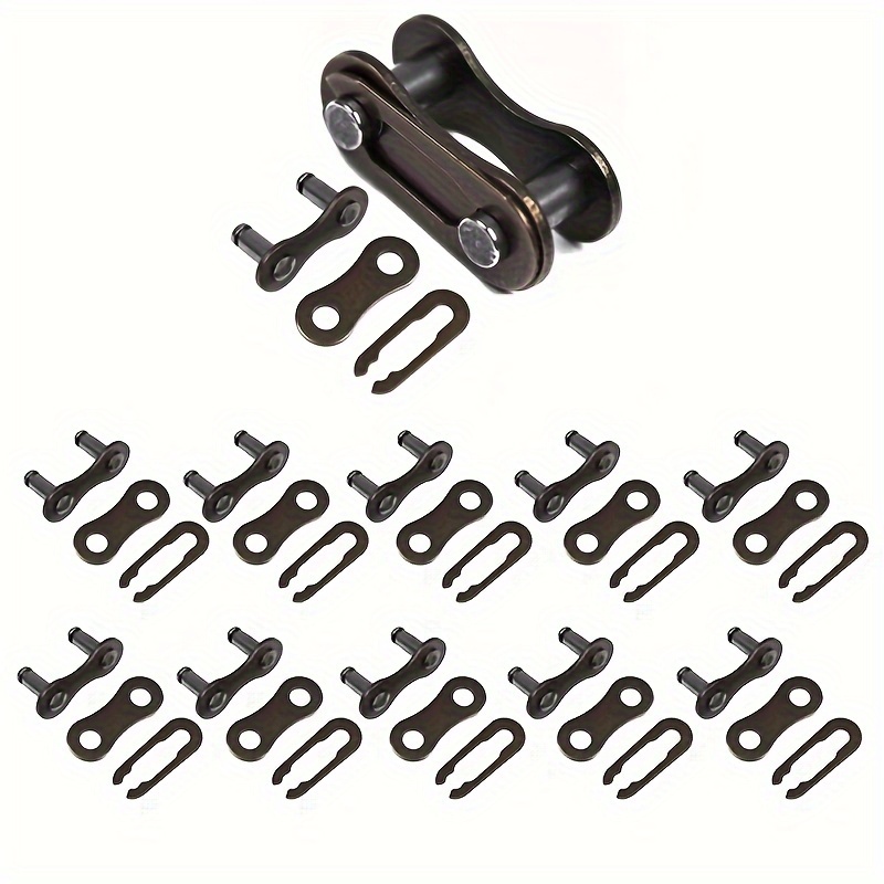 5/10pcs Connecteurs de Chaîne de Vélo en Acier Inoxydable, Remplacement de Maillon Rapide pour Chaînes à Vitesse Unique, Maillons de Chaîne Métalliques Durables pour la Réparation et du Cyclisme
5/10pcs Connecteurs de Chaîne de Vélo en Acier Inoxydable, Remplacement de Maillon Rapide pour Chaînes à Vitesse Unique, Maillons de Chaîne Métalliques Durables pour la Réparation et du Cyclisme