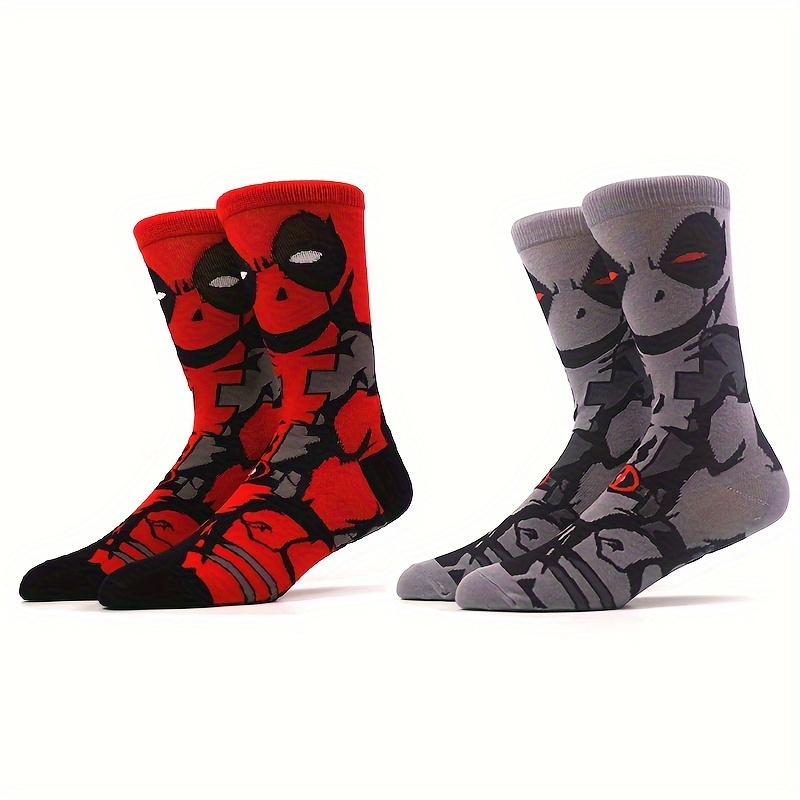 2 Pairs Of Unisex Cotton Fashion Novelty Cartoon Superhero Crew Socks, Funny Men Women Gift Socks, For Spring And Summer
2 Pairs Of Unisex Cotton Fashion Novelty Cartoon Superhero Crew Socks, Funny Men Women Gift Socks, For Spring And Summer