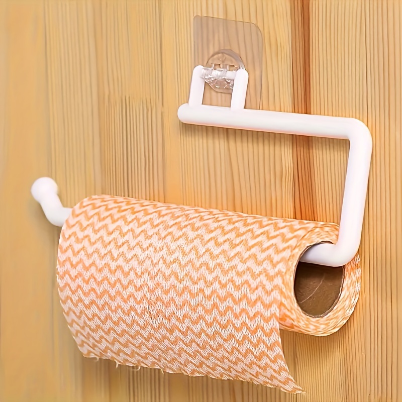 1pc No-drill Kitchen Paper Towel Holder, Toilet Roll Holder, Wrap Film Storage Rack, Wall-mounted Towel Bar, Decorative Art Style, Clear Glass Material For Kitchen & Bathroom Accessories
1pc No-drill Kitchen Paper Towel Holder, Toilet Roll Holder, Wrap Film Storage Rack, Wall-mounted Towel Bar, Decorative Art Style, Clear Glass Material For Kitchen & Bathroom Accessories