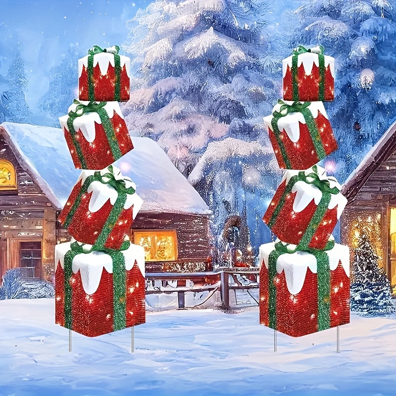 Set Of 4 Box Yard Stakes - Plastic Candy Cane Lollipop Decoration For Christmas And - Stake Mount Outdoor Holiday Decor Without Electricity Or Feathers
Set Of 4 Box Yard Stakes - Plastic Candy Cane Lollipop Decoration For Christmas And - Stake Mount Outdoor Holiday Decor Without Electricity Or Feathers