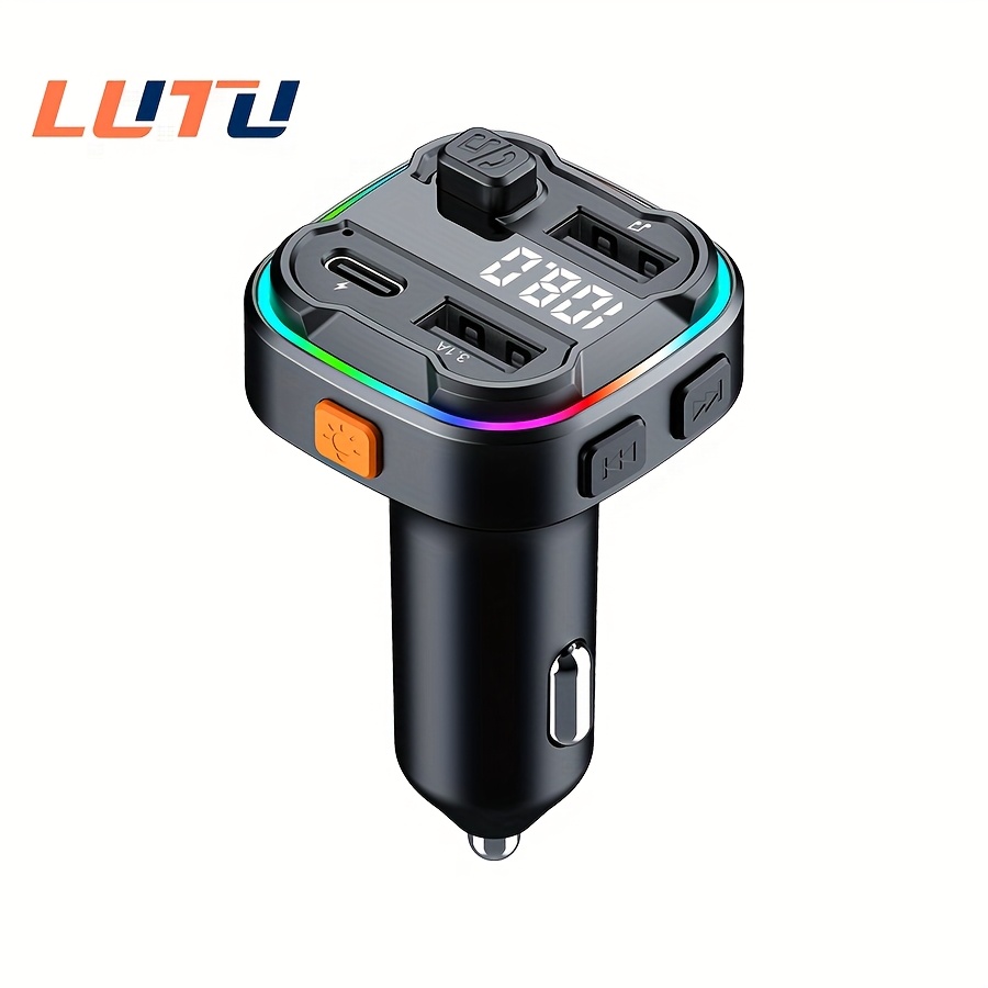 Car Transmitter Wireless 5.0 Mp3 Player Receiver Ambient Light Fm Transmitter Type-c 3.1a
Car Transmitter Wireless 5.0 Mp3 Player Receiver Ambient Light Fm Transmitter Type-c 3.1a