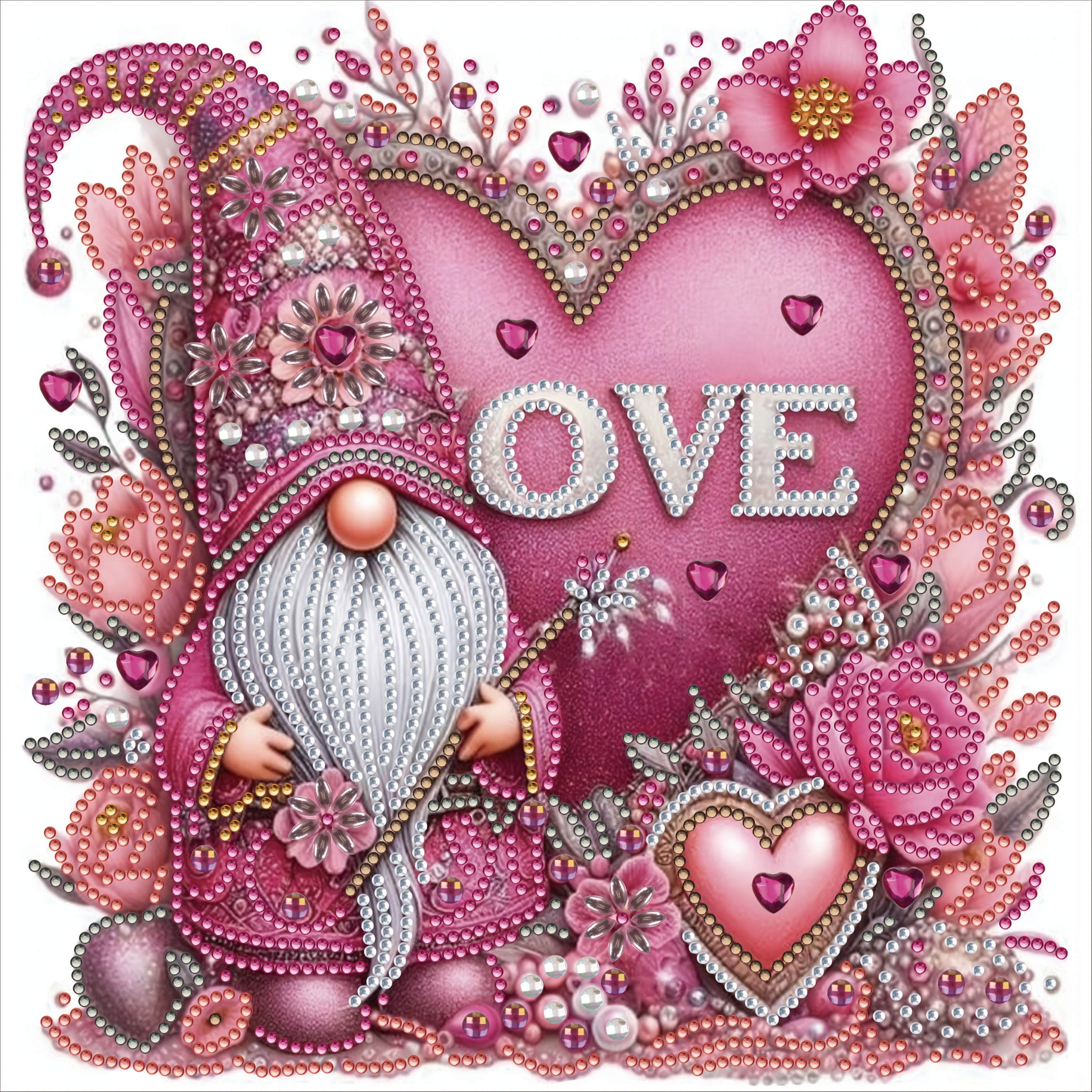 Valentine's Day 5d Diy Kit - , Unique Shaped Diamonds On Canvas For Home Decor & Romantic Gifts, Diamond Art Kits, Small Painting, Home Decor
Valentine's Day 5d Diy Kit - , Unique Shaped Diamonds On Canvas For Home Decor & Romantic Gifts, Diamond Art Kits, Small Painting, Home Decor