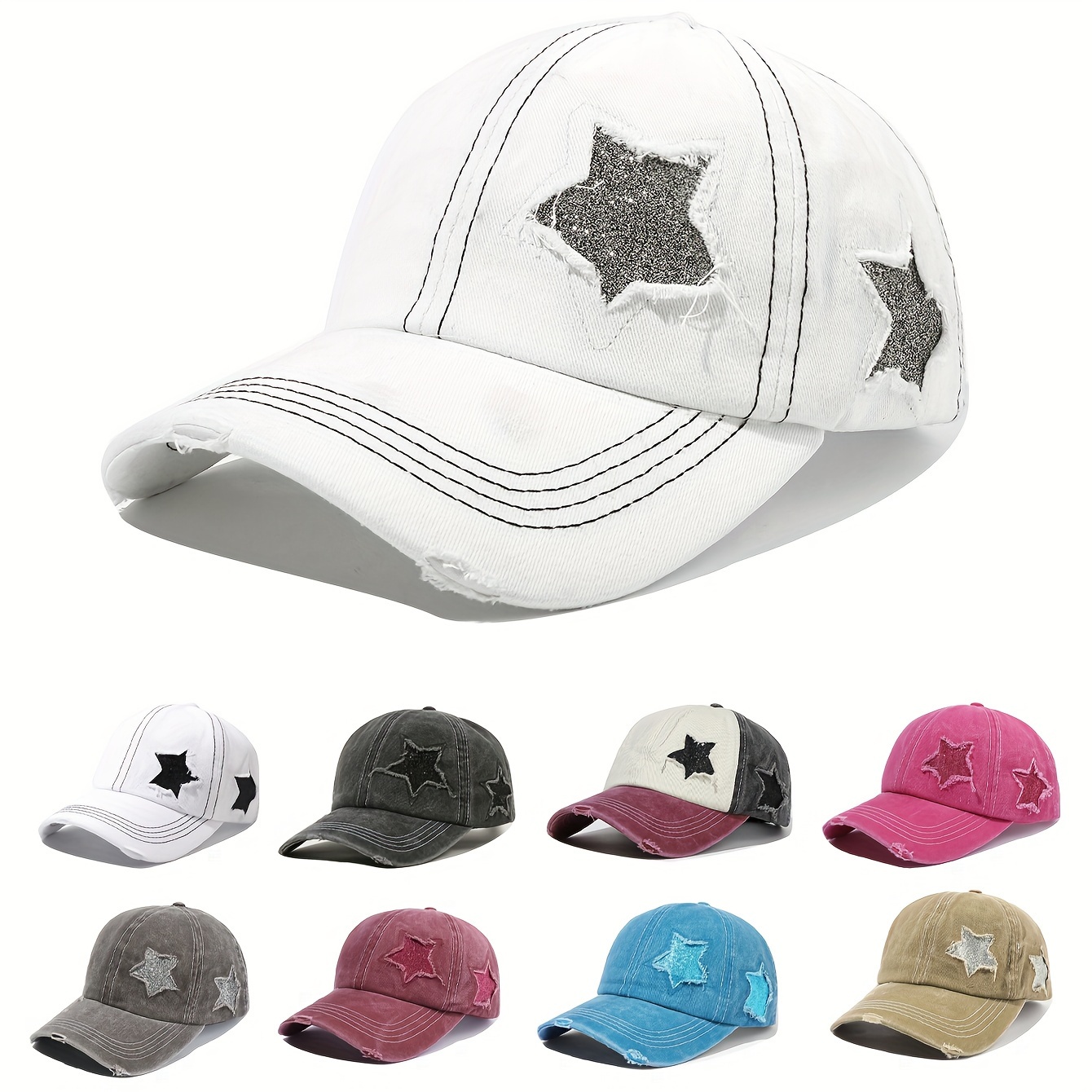 Vintage Washed Baseball Cap With - Adjustable, Sun-protective & Stylish For Outdoor
Vintage Washed Baseball Cap With - Adjustable, Sun-protective & Stylish For Outdoor
