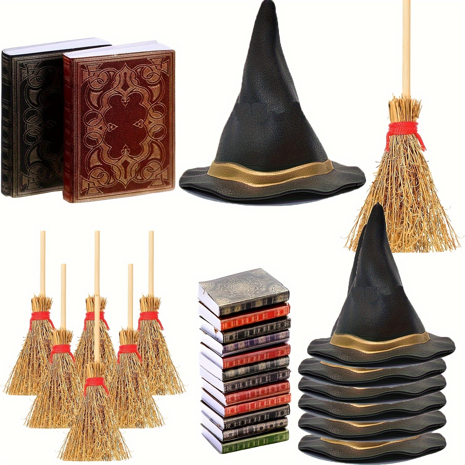 18pcs Miniature Hat And Set, Pvc Decor, No-electricity Needed, For , , Christmas, Halloween Party Supplies And Diy Crafts
18pcs Miniature Hat And Set, Pvc Decor, No-electricity Needed, For , , Christmas, Halloween Party Supplies And Diy Crafts