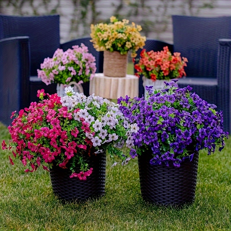 3 Bundles Artificial Flowers For Outdoors - Fake Plants No Fade Uv Resistant Plant - Spring Farmhouse Garden Greenery Home Decor
3 Bundles Artificial Flowers For Outdoors - Fake Plants No Fade Uv Resistant Plant - Spring Farmhouse Garden Greenery Home Decor