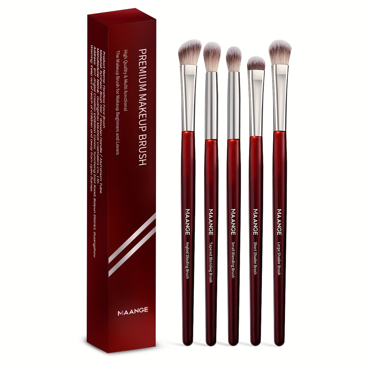 Maange 5pcs Eyeshadow Brush Contour , Detail Coloring Brush, Soft Bristles, Travel Portable, Suitable For Beginners, Christmas Gift
Maange 5pcs Eyeshadow Brush Contour , Detail Coloring Brush, Soft Bristles, Travel Portable, Suitable For Beginners, Christmas Gift