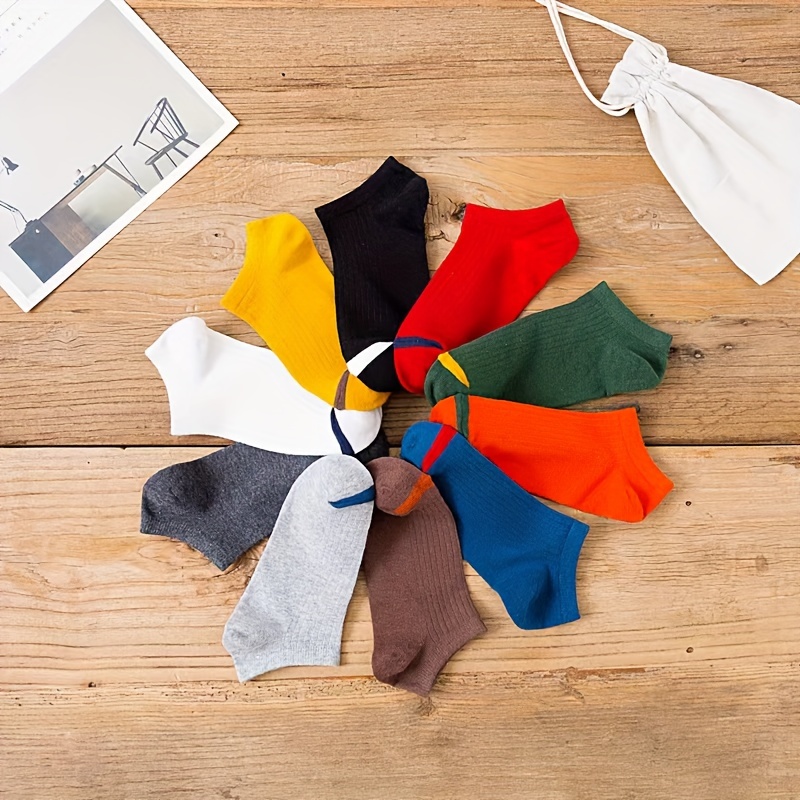 10 Pairs Striped Ankle Socks, Simple & Comfy Low Cut Socks, Women's Stockings & Hosiery
10 Pairs Striped Ankle Socks, Simple & Comfy Low Cut Socks, Women's Stockings & Hosiery
