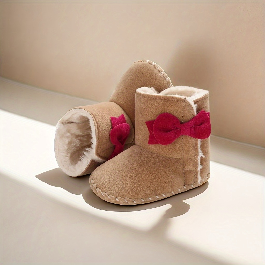 Infant Girls' Winter Boots, Cozy Fleece , Non-slip Sole, , Ankle Height, Pull-on, Solid Color, For Indoor/outdoor Wear
Infant Girls' Winter Boots, Cozy Fleece , Non-slip Sole, , Ankle Height, Pull-on, Solid Color, For Indoor/outdoor Wear