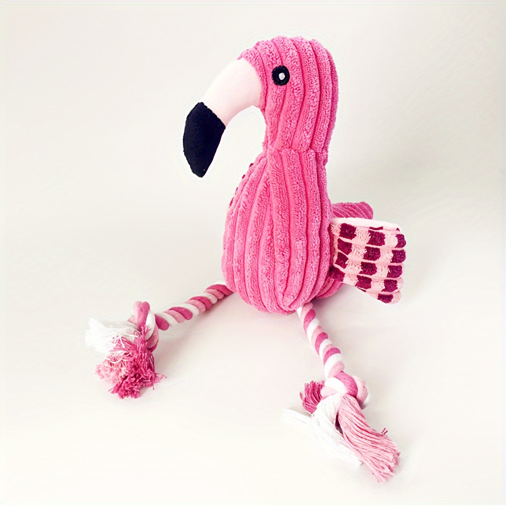 1pc Flamingo Design Pet Grinding Teeth Squeaky Plush Toy With Knot Rope, Chewing Toy For Dog Interactive Supply
1pc Flamingo Design Pet Grinding Teeth Squeaky Plush Toy With Knot Rope, Chewing Toy For Dog Interactive Supply