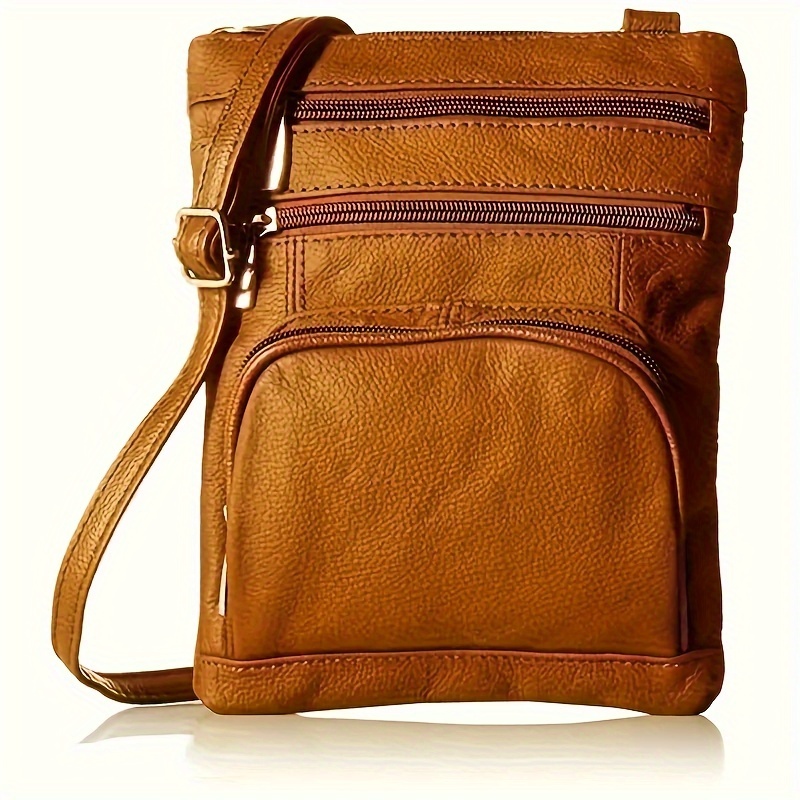 1pc Leather Crossbody Bags For Women, Multi Pocket Crossbody Purse With Adjustable Strap, Soft & Durable Leather Purse-large Sized
1pc Leather Crossbody Bags For Women, Multi Pocket Crossbody Purse With Adjustable Strap, Soft & Durable Leather Purse-large Sized