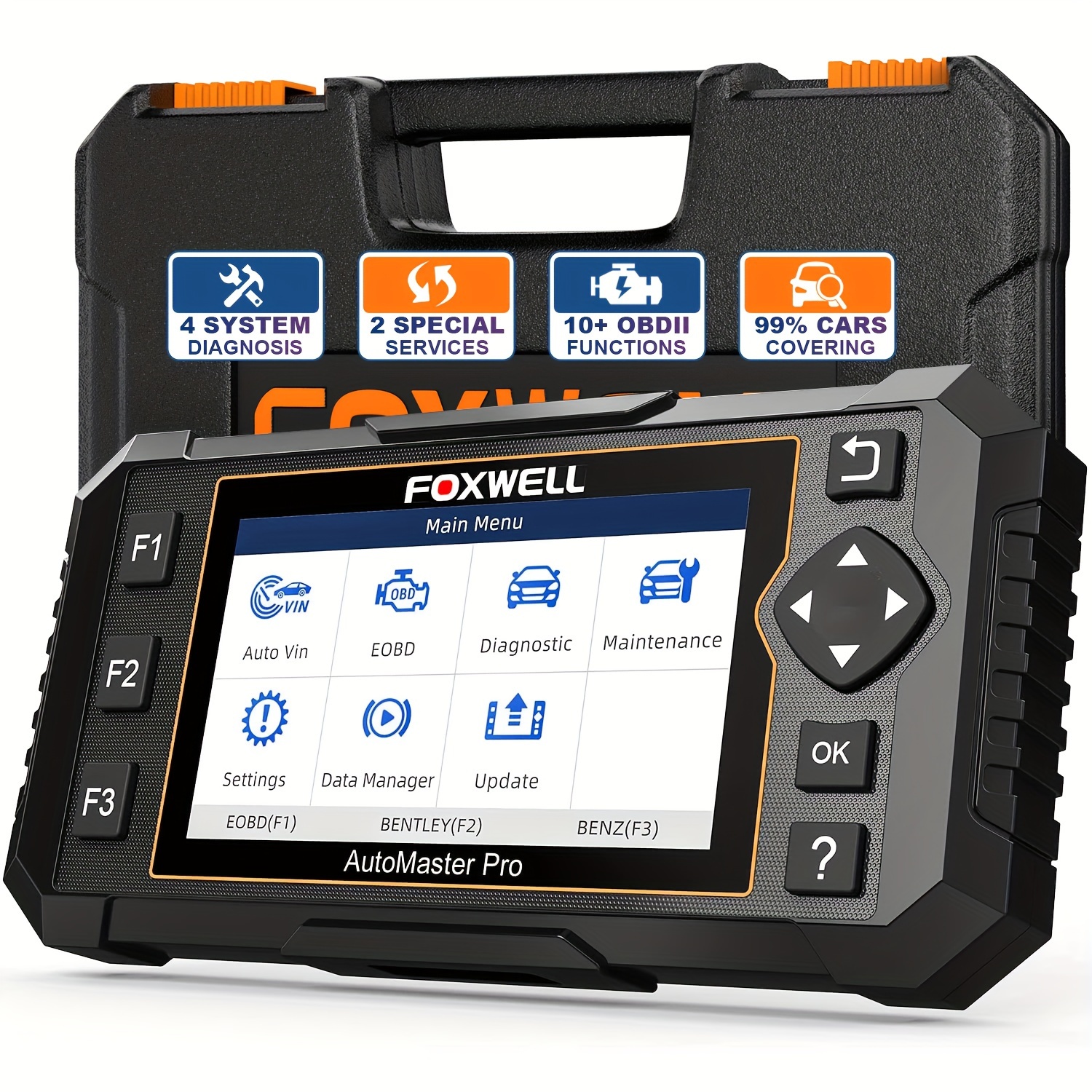 Foxwell Car Scanner, Engine Transmission Abs Scan Tool With 5 Services Abs Bleeding, Sas, Epb Throttle Oil Light Tool, Live Data Scanner Tool For All Cars
Foxwell Car Scanner, Engine Transmission Abs Scan Tool With 5 Services Abs Bleeding, Sas, Epb Throttle Oil Light Tool, Live Data Scanner Tool For All Cars