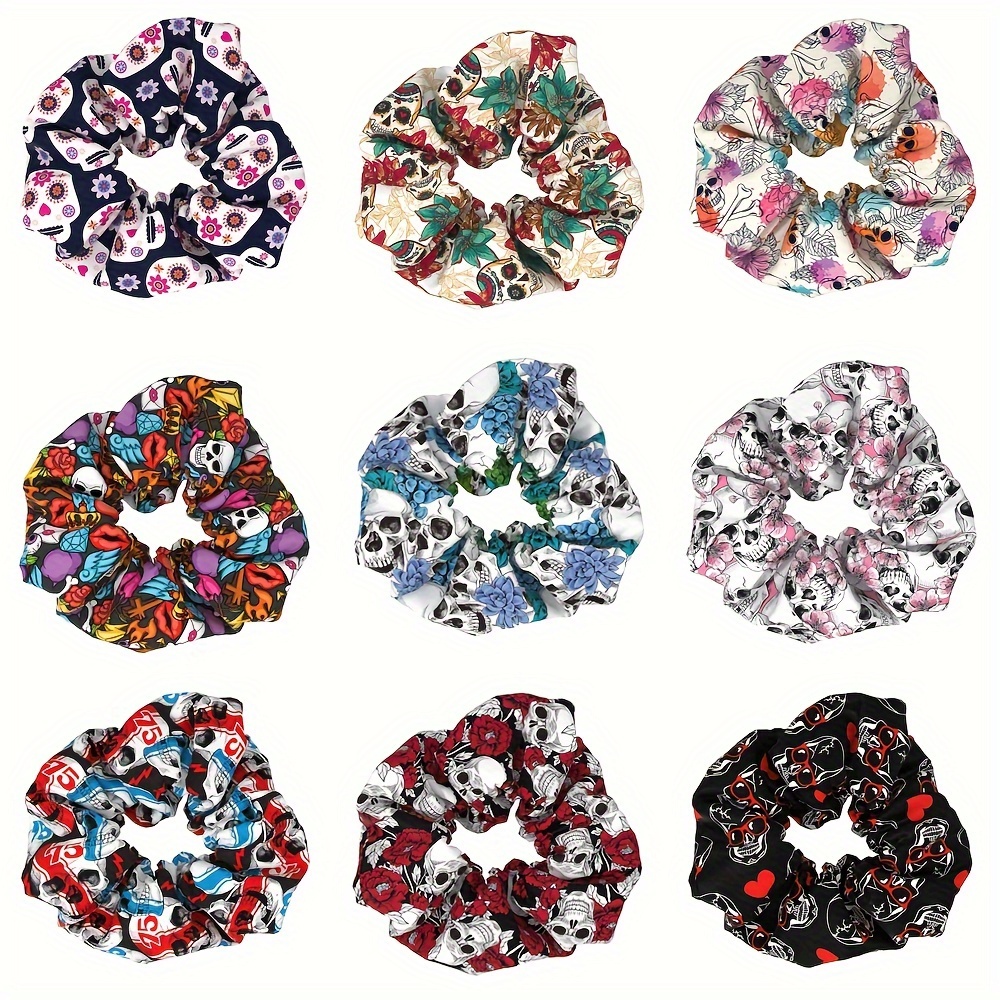 Style gothique crâne motif imprimé gros boucle de cheveux élastique queue de cheval support tendance accessoires de cheveux pour femmes et
Style gothique crâne motif imprimé gros boucle de cheveux élastique queue de cheval support tendance accessoires de cheveux pour femmes et