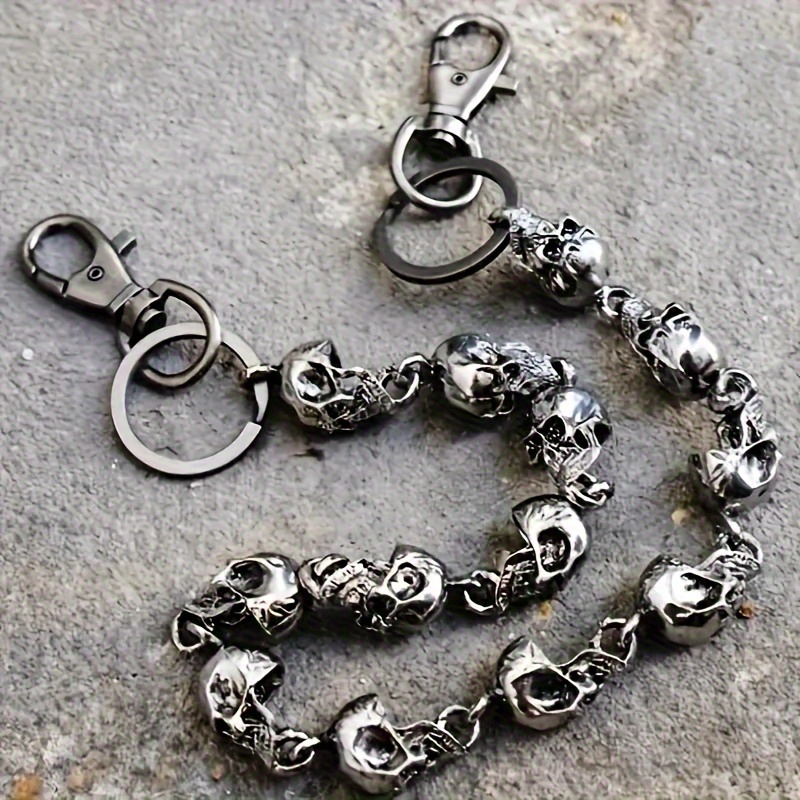 1pc Fashion Retro Skull Pants Chain Heavy Waist Chain Men Women Jeans Chain Key Chain Wallet Chain Trendy Accessories
1pc Fashion Retro Skull Pants Chain Heavy Waist Chain Men Women Jeans Chain Key Chain Wallet Chain Trendy Accessories