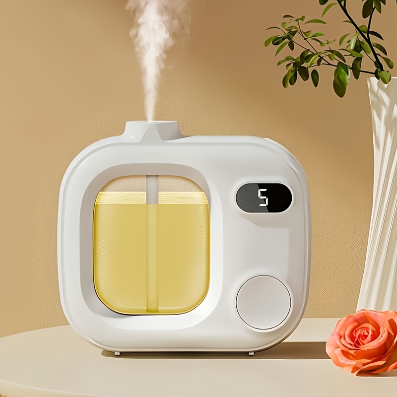 1pc Usb Rechargeable Automatic Fragrance Dispenser With Digital Display - Sleek Aroma Diffuser & Deodorant For Home And Bathroom, Eliminates Odors, Aromatherapy Diffuser
1pc Usb Rechargeable Automatic Fragrance Dispenser With Digital Display - Sleek Aroma Diffuser & Deodorant For Home And Bathroom, Eliminates Odors, Aromatherapy Diffuser