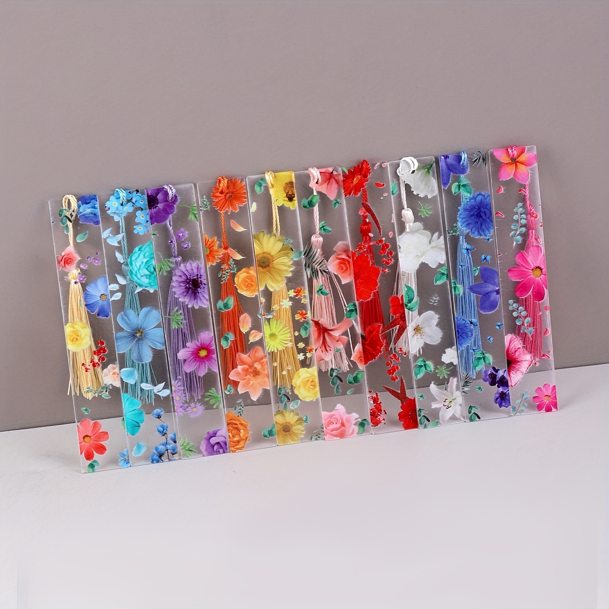 5-pack Acrylic Bookmark Set With Tassels - Durable Pmma, Elegant Floral Designs, Chinese Style, Ideal For Literature Enthusiasts And School Stationery
5-pack Acrylic Bookmark Set With Tassels - Durable Pmma, Elegant Floral Designs, Chinese Style, Ideal For Literature Enthusiasts And School Stationery