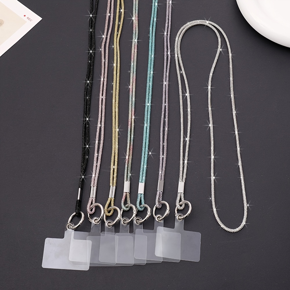 Luxury Rhinestone Phone Lanyard Glitter Crystal Phone Case Hanging Ornaments Strap Keychain
Luxury Rhinestone Phone Lanyard Glitter Crystal Phone Case Hanging Ornaments Strap Keychain