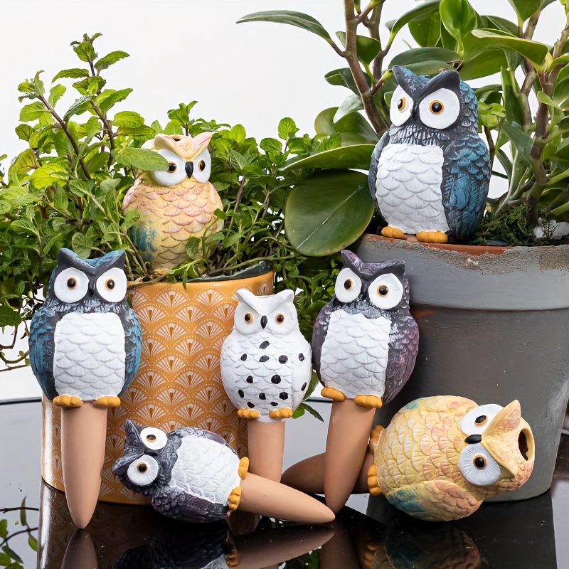 4pcs Owl-shaped Terracotta Self-watering Spikes - Automatic Plant Watering System For Garden & Lawn Care
4pcs Owl-shaped Terracotta Self-watering Spikes - Automatic Plant Watering System For Garden & Lawn Care