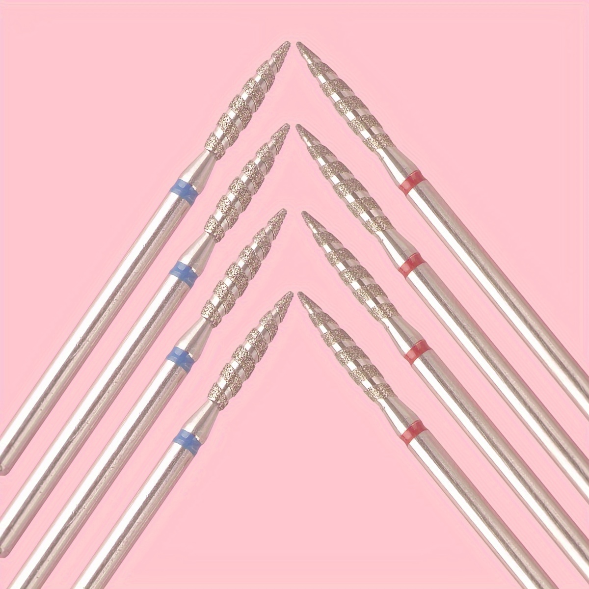 8pcs/set Flame Design Drill Bit Set, Manicure Pedicure Tool For Cleaning, Smoothing, And Fine Detail Work - 3/32" Shank, Standard And Fine Grit, Disinfectable
8pcs/set Flame Design Drill Bit Set, Manicure Pedicure Tool For Cleaning, Smoothing, And Fine Detail Work - 3/32" Shank, Standard And Fine Grit, Disinfectable