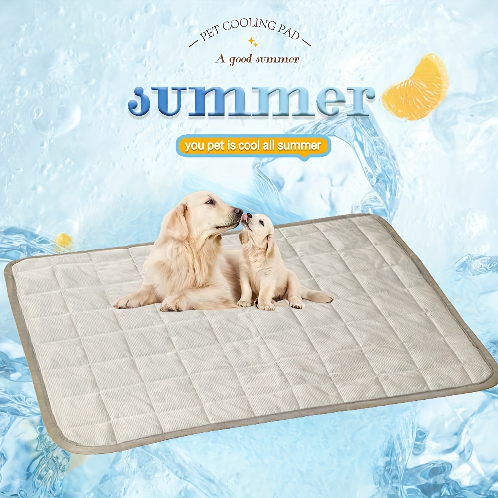Summer Cooling Dog Bed Mat - Ice Silk Cooling Pad For Small To Large Breeds, Machine Washable, Square Plaid Design
Summer Cooling Dog Bed Mat - Ice Silk Cooling Pad For Small To Large Breeds, Machine Washable, Square Plaid Design