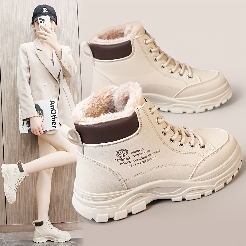 Women's Boots 2024 New Arrival, High-top Fleece-lined, Sole, Round Toe, Solid Color, Upper, Fabric Inner & Insole, , Comfortable Athletic Shoes
Women's Boots 2024 New Arrival, High-top Fleece-lined, Sole, Round Toe, Solid Color, Upper, Fabric Inner & Insole, , Comfortable Athletic Shoes