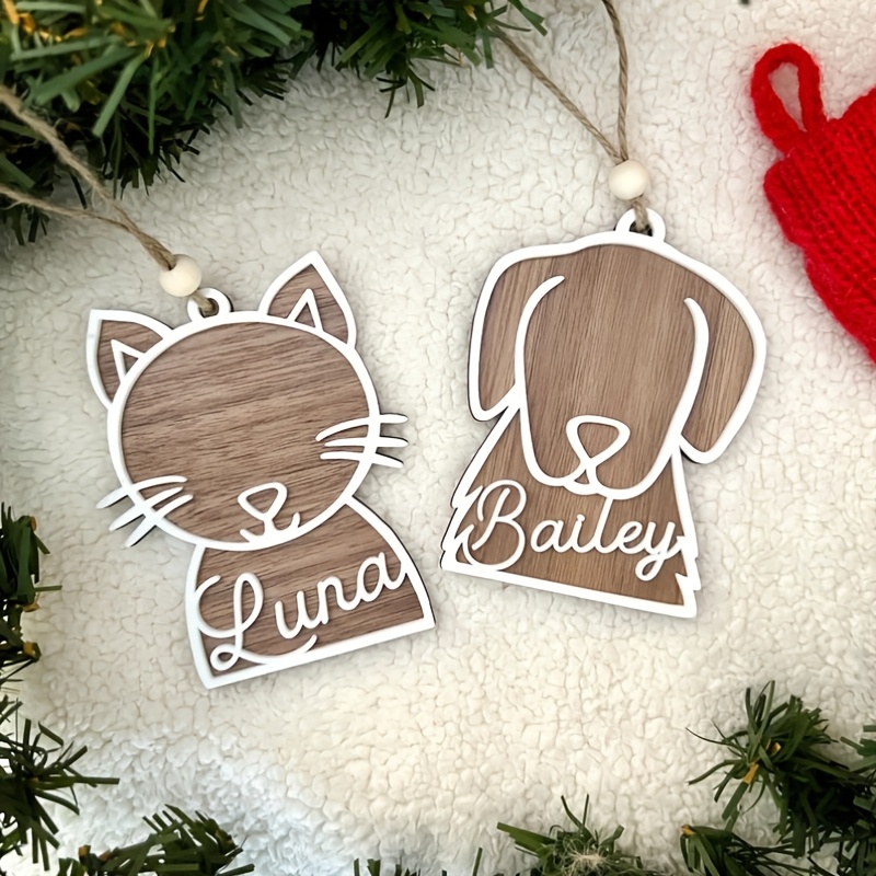 Custom Acrylic Christmas Tree Ornament - Double-layered Animal Design With Personalized Wooden Tag, Pet Dress-up & Gifts
Custom Acrylic Christmas Tree Ornament - Double-layered Animal Design With Personalized Wooden Tag, Pet Dress-up & Gifts