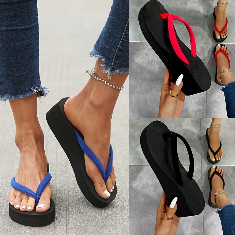 Women's Trendy Flip Flops, Casual Clip Toe Platform Shoes, Comfortable Slip On Beach Sandals
Women's Trendy Flip Flops, Casual Clip Toe Platform Shoes, Comfortable Slip On Beach Sandals