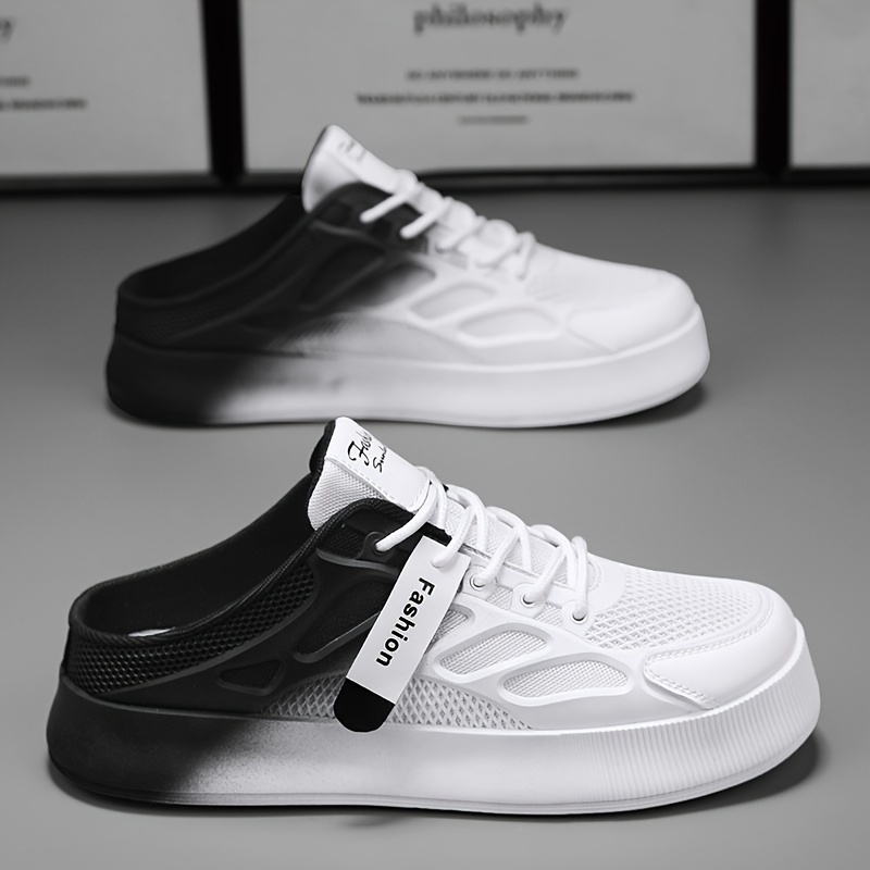 Men's Slip On Open Back Skate Shoes, Trendy Gradient Color Casual Shoes For Outdoor Walking Camping
Men's Slip On Open Back Skate Shoes, Trendy Gradient Color Casual Shoes For Outdoor Walking Camping