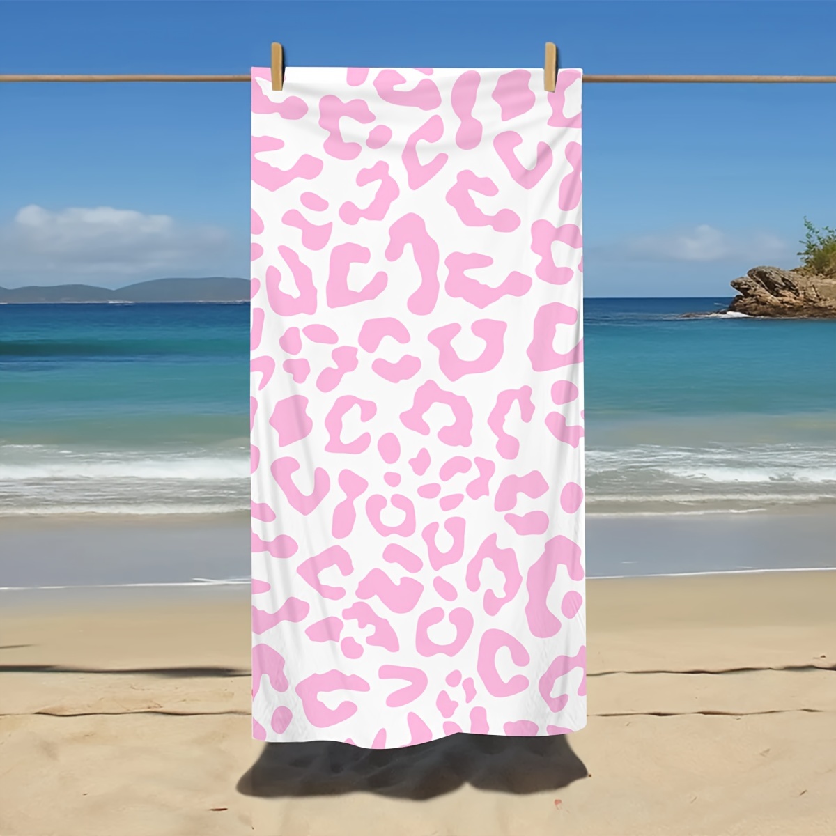 1pc Pink Leopard Pattern Beach Towel, Absorbent Beach Towel, Lightweight Beach Blanket, Perfect For Beach, Pool, Camping & Travel, Beach Essentials
1pc Pink Leopard Pattern Beach Towel, Absorbent Beach Towel, Lightweight Beach Blanket, Perfect For Beach, Pool, Camping & Travel, Beach Essentials