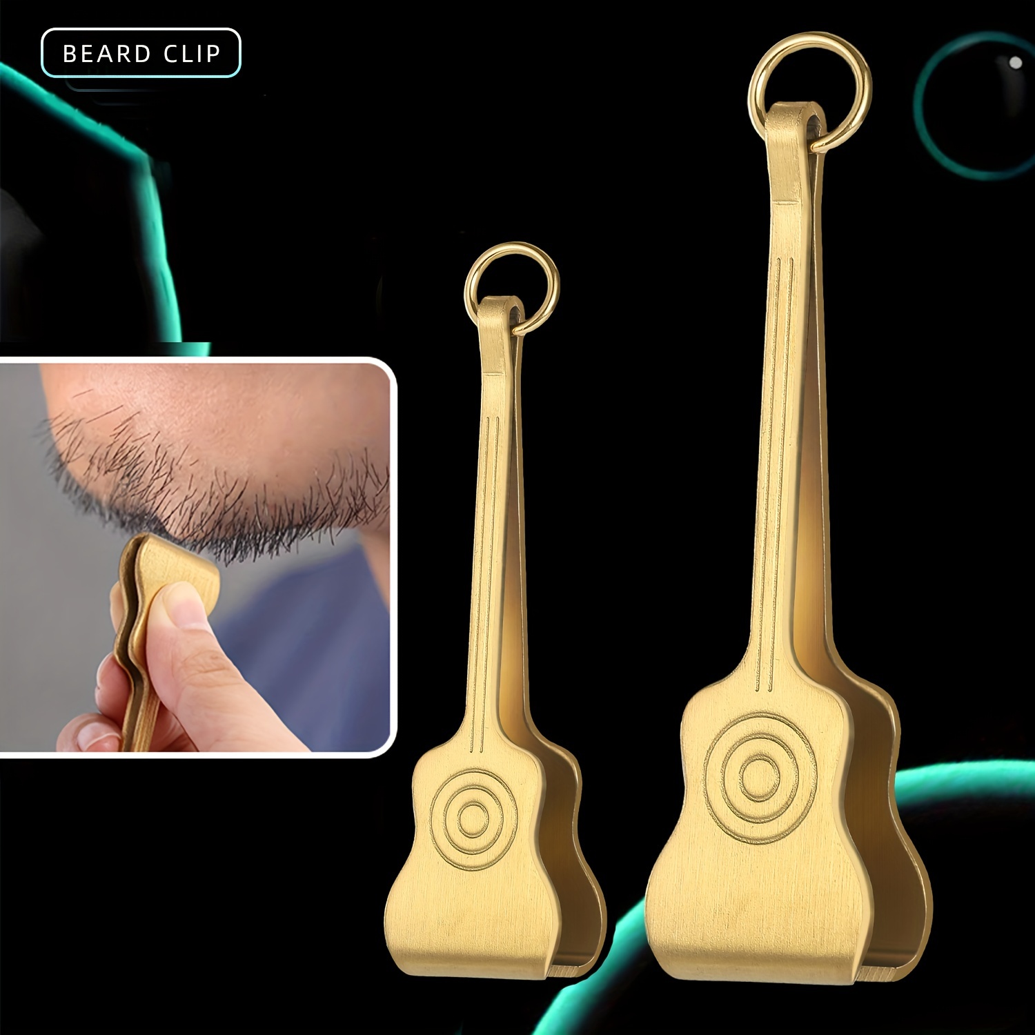 1pc Golden Stainless Steel Precision Tweezers - Guitar-shaped Design For Beard, Mustache, And Eyebrow Grooming | Multi-functional Hair Removal Tool With Sleek
1pc Golden Stainless Steel Precision Tweezers - Guitar-shaped Design For Beard, Mustache, And Eyebrow Grooming | Multi-functional Hair Removal Tool With Sleek