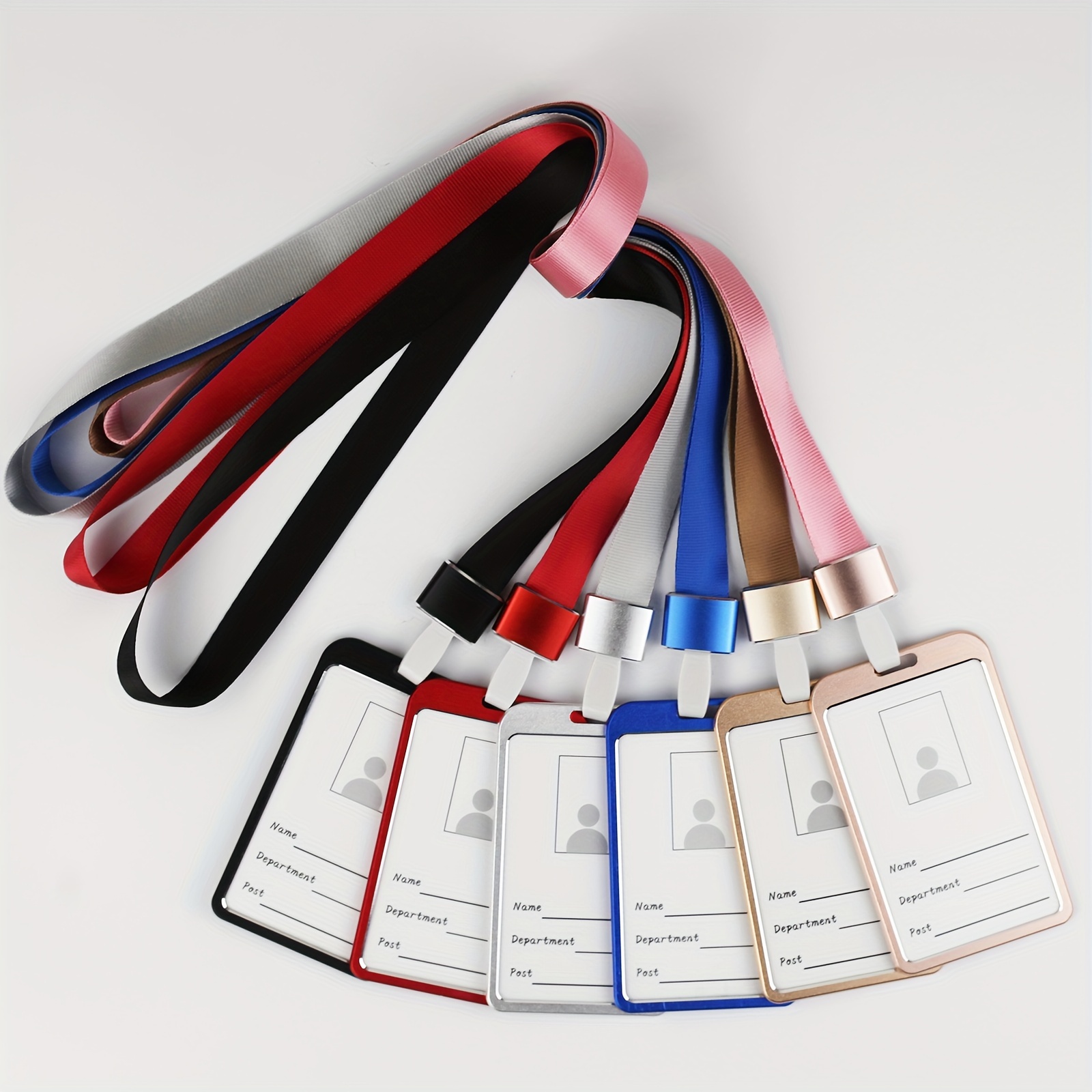 Aluminum Alloy Badge Holder With Transparent Card Inserts And Metal Edge For Employee Id, School Staff, Work , And Luxury Name Tag Display - Durable Lanyard With Opaque Clasp For Secure Identification
Aluminum Alloy Badge Holder With Transparent Card Inserts And Metal Edge For Employee Id, School Staff, Work , And Luxury Name Tag Display - Durable Lanyard With Opaque Clasp For Secure Identification