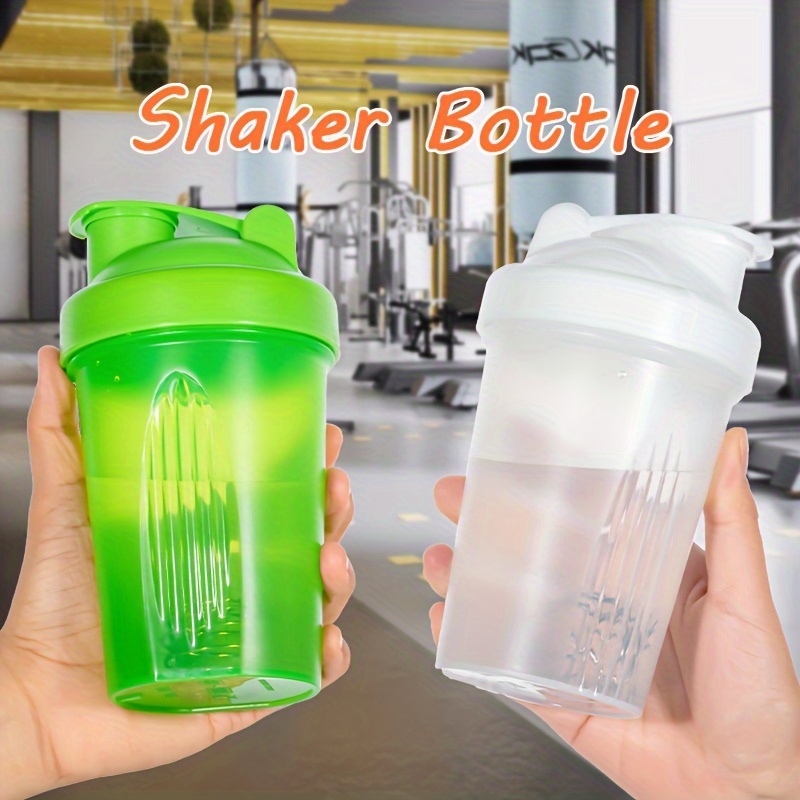 1pc Protein Shaking Water Bottle, 400ml/13.53oz Leakproof Water Cup With Stirring Ball, For Gym And Fitness
1pc Protein Shaking Water Bottle, 400ml/13.53oz Leakproof Water Cup With Stirring Ball, For Gym And Fitness