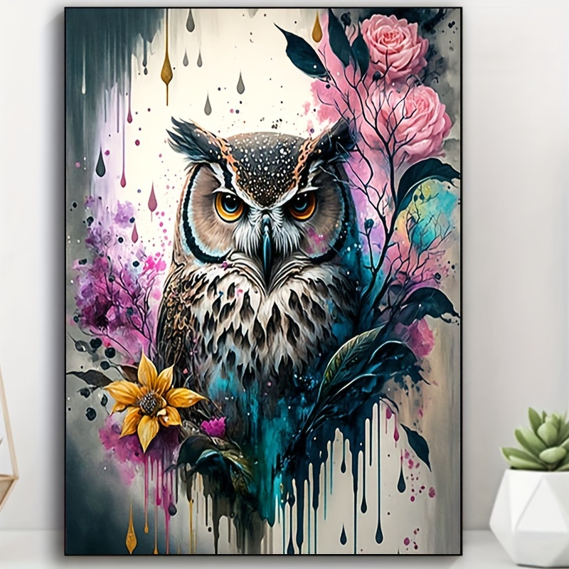 1pc 30*40cm Frameless Diy Diamond Art Painting Set, Round Rhinestone Artificial Diamond Art Painting, Owl Diamond Art Painting, Art Craft Wall Decoration
1pc 30*40cm Frameless Diy Diamond Art Painting Set, Round Rhinestone Artificial Diamond Art Painting, Owl Diamond Art Painting, Art Craft Wall Decoration